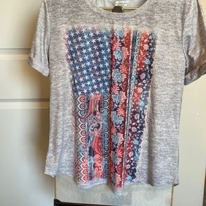 Brand New without Tags. Flag shirt for Memorial Day/ Fourth of July